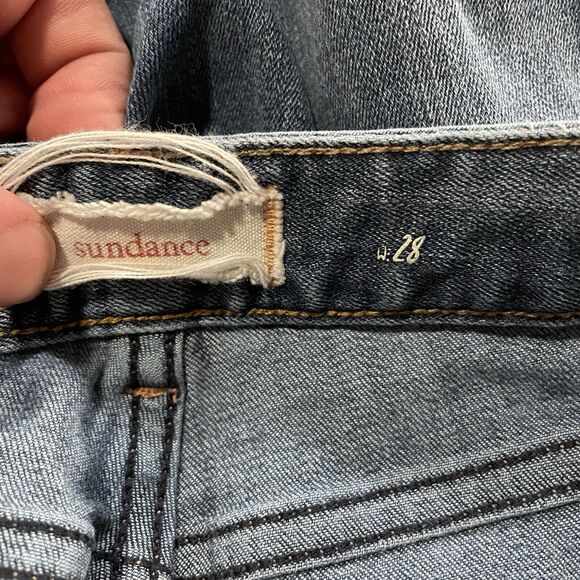 Sundance‎ Jeans Patchwork Denim Floral Tapestry Accents Womens 28 Hippie - Picture 3 of 9